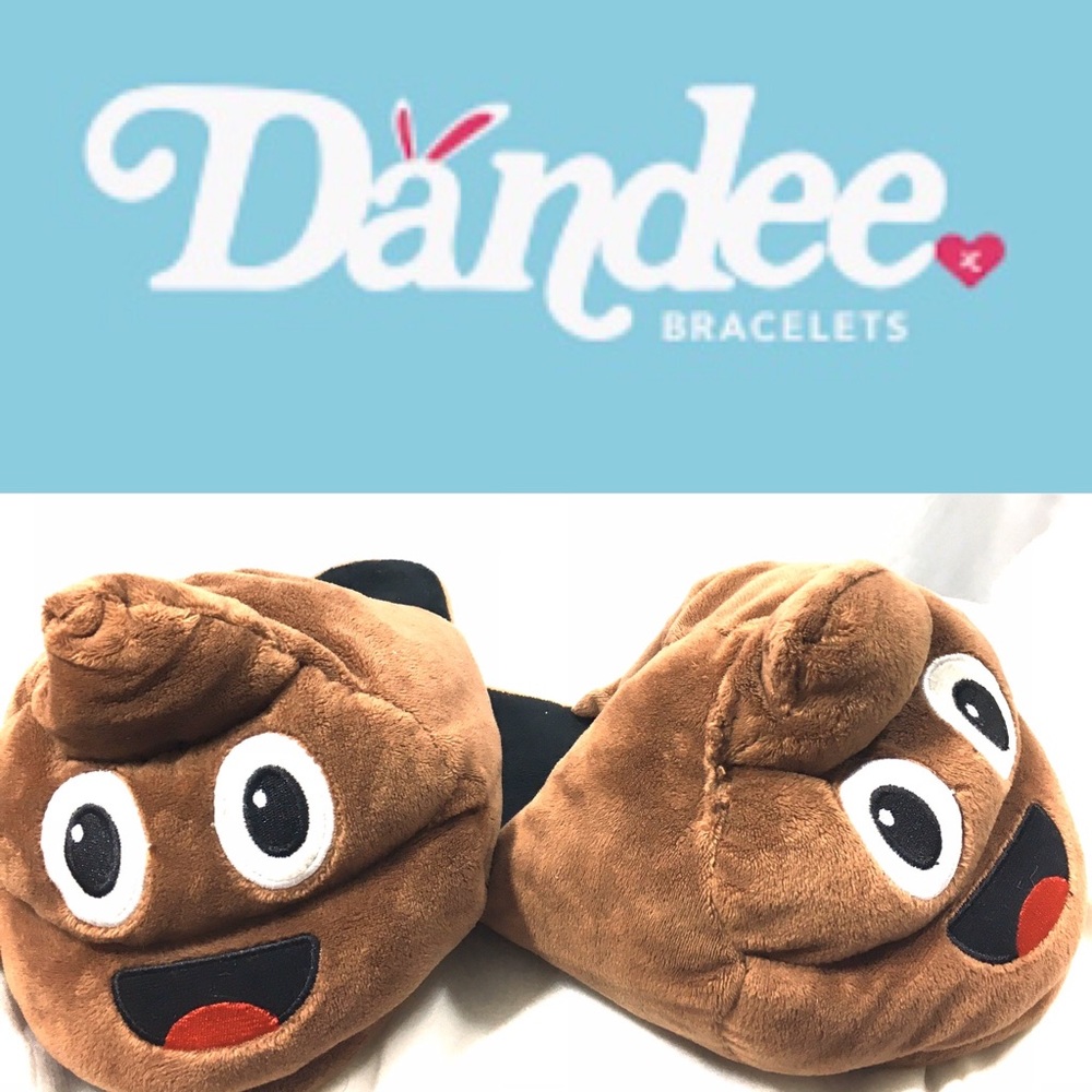DanDee brown poop emoji slippers